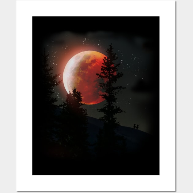 Full beaver moon Wall Art by AdishPr